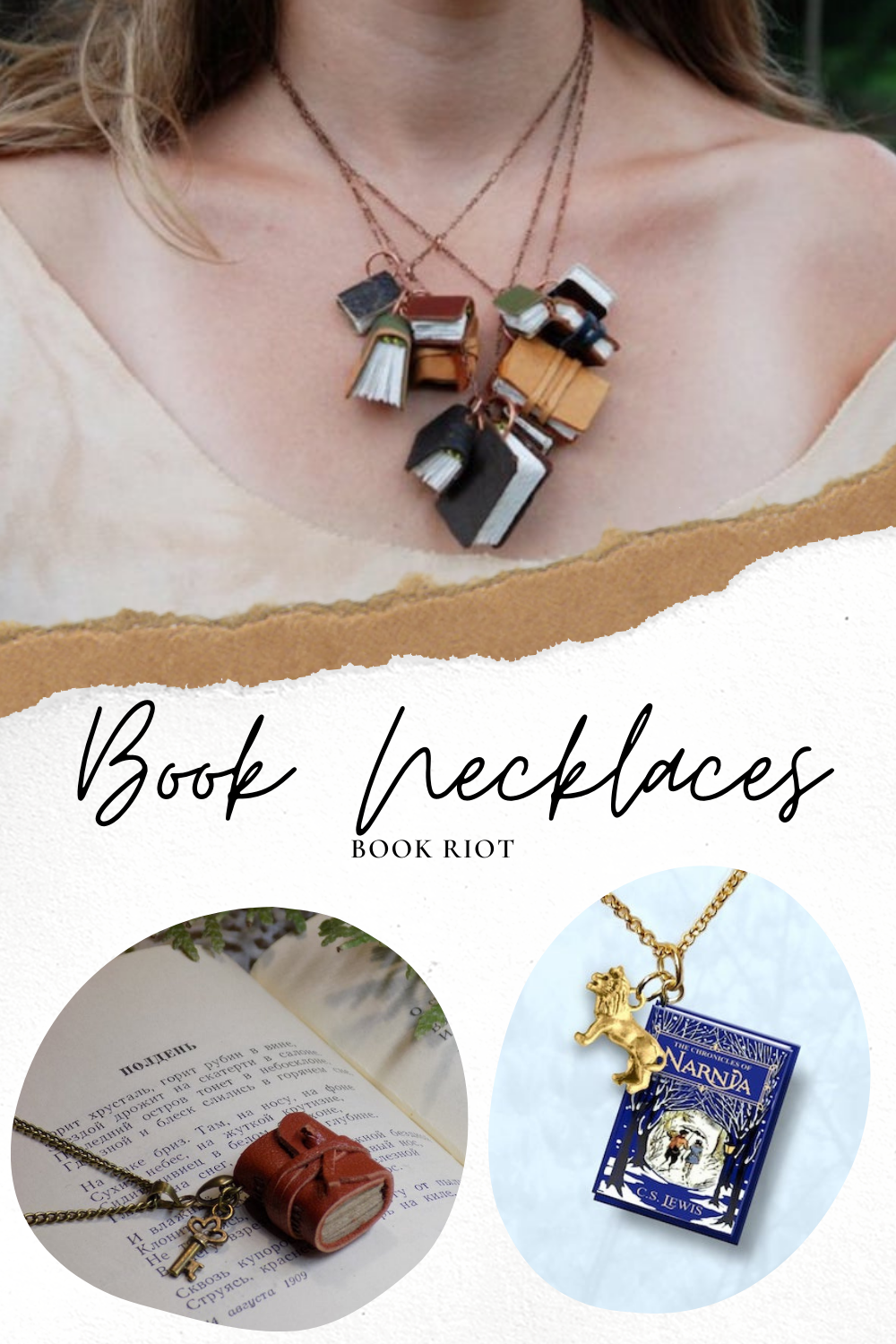 Stunning Miniature Book Necklaces To Read in a Pinch