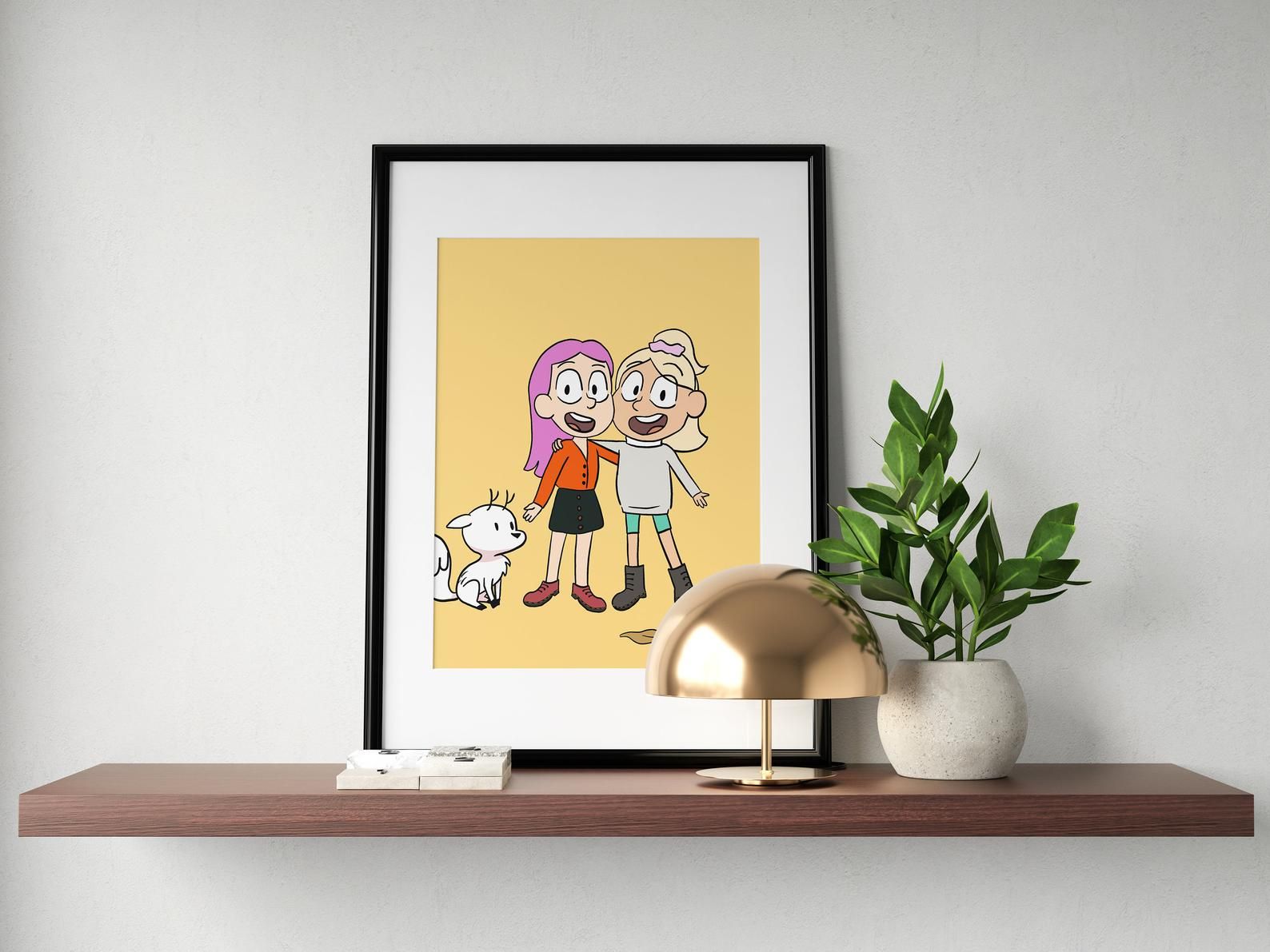 custom Hilda cartoon art print