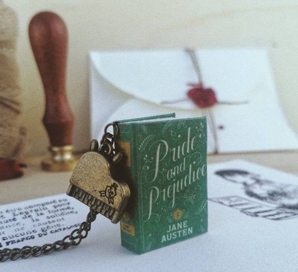 Stunning Miniature Book Necklaces To Read in a Pinch - 25