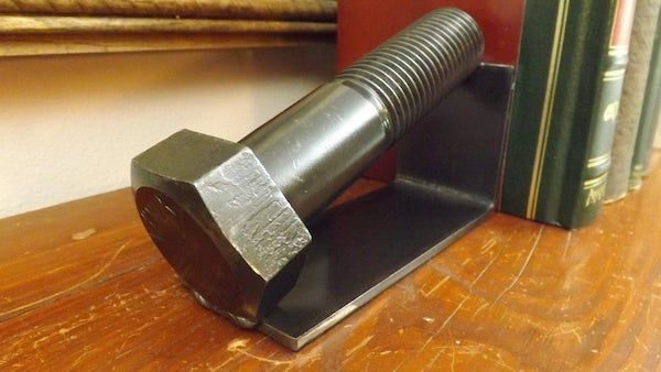 Image of giant screw bookend