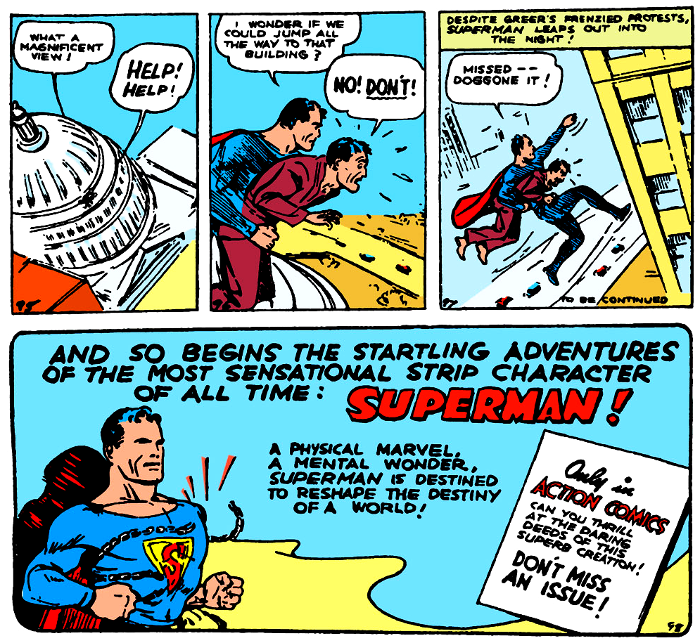 first superman action comics issue