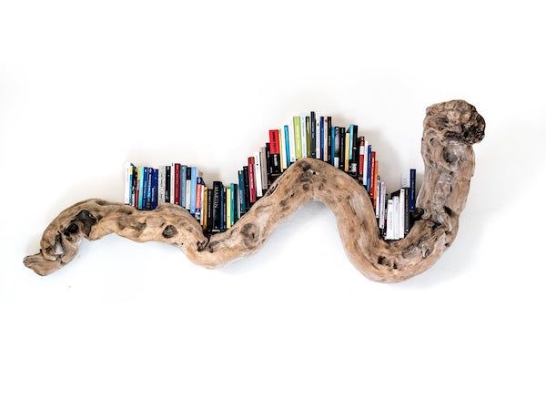 Driftwood Bookshelves That Bring the Beach Reading Experience Home - 17