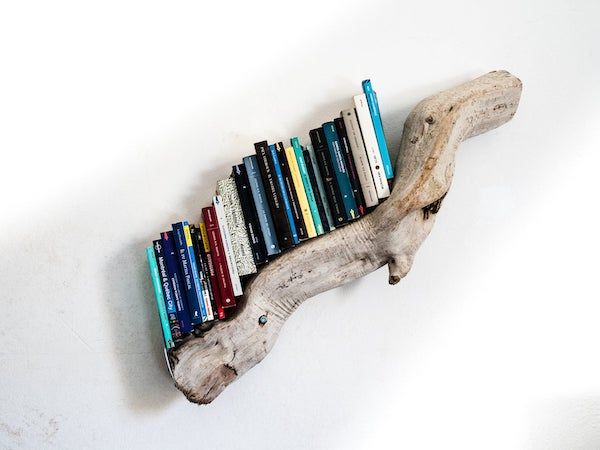 driftwood bookshelf
