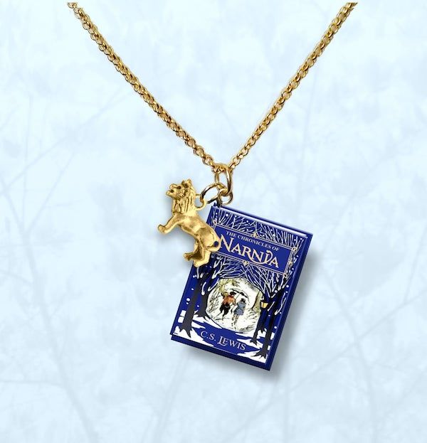 narnia necklace with lion charm