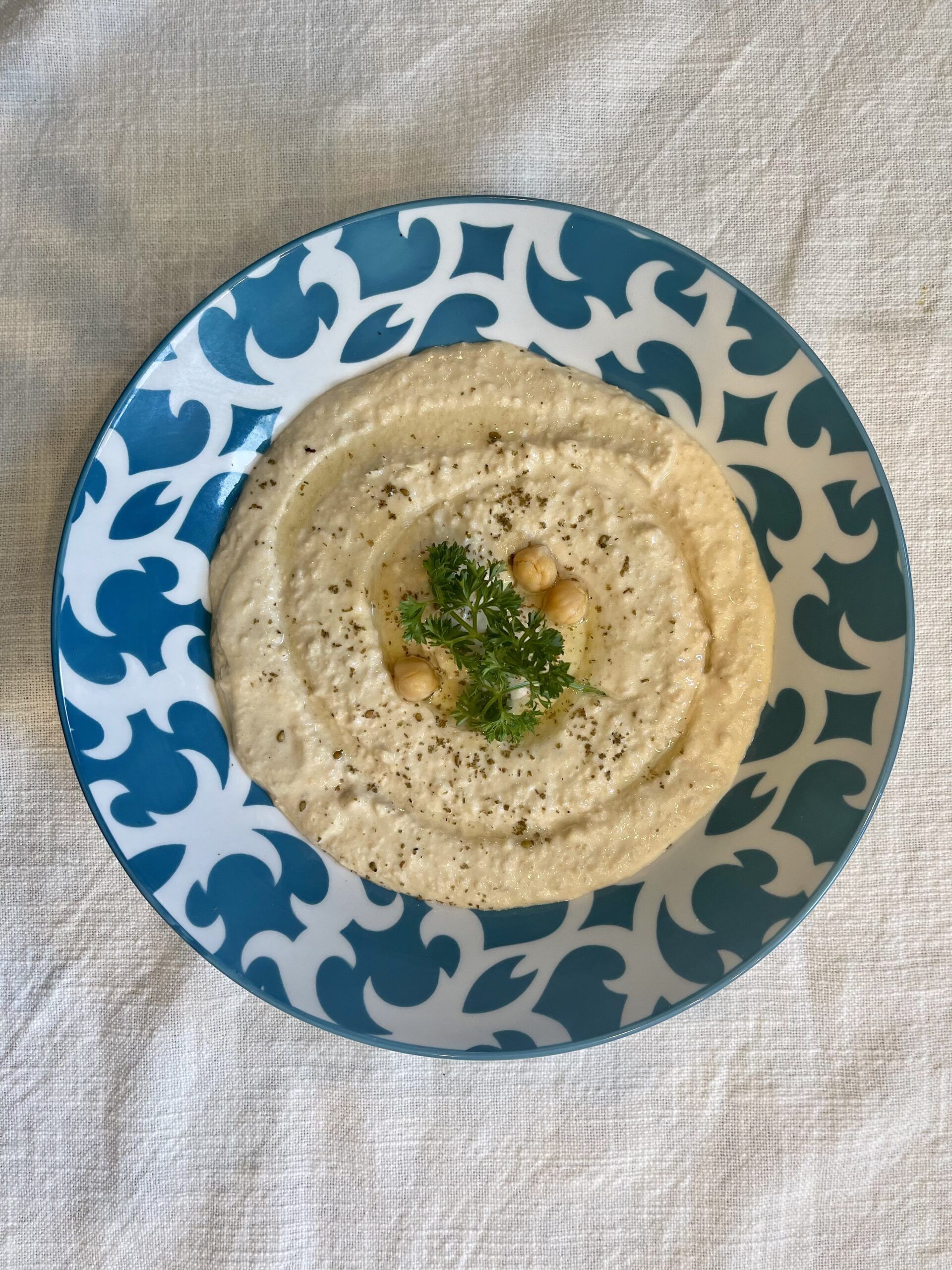 Sample hummus from Zaitoun