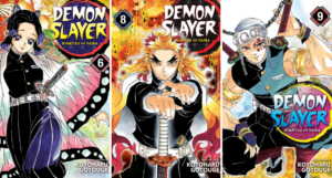 collage of three Demon Slayer covers