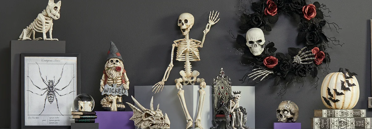 Image of At Home Halloween decoration collection. 