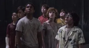 Wyatt Oleff, Jeremy Ray Taylor, Jaeden Martell, Finn Wolfhard, Sophia Lillis, Jack Dylan Grazer, and Chosen Jacobs in It (2017) https://www.imdb.com/title/tt1396484/mediaviewer/rm39199232/