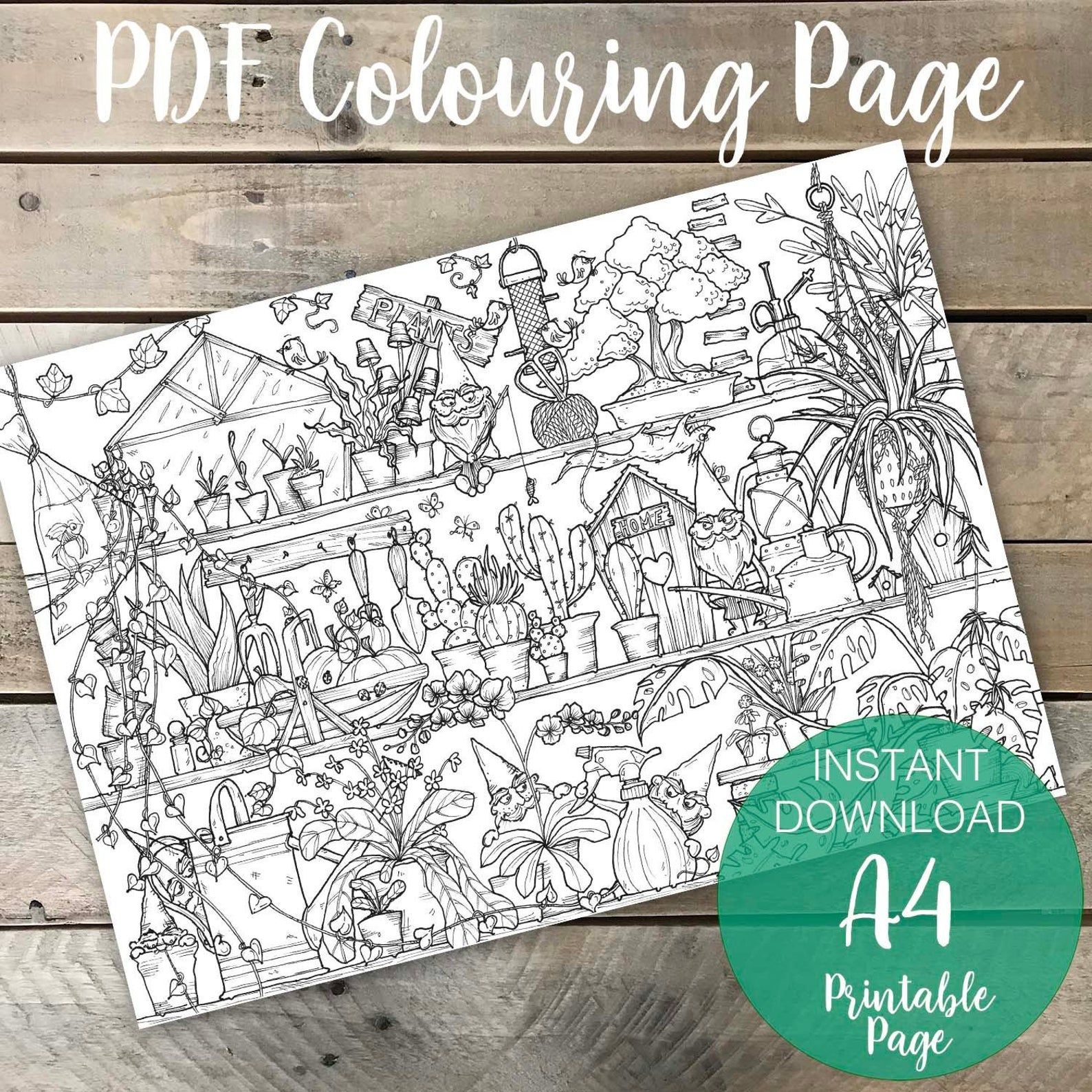 Printable Adult Coloring Pages From Etsy - 4