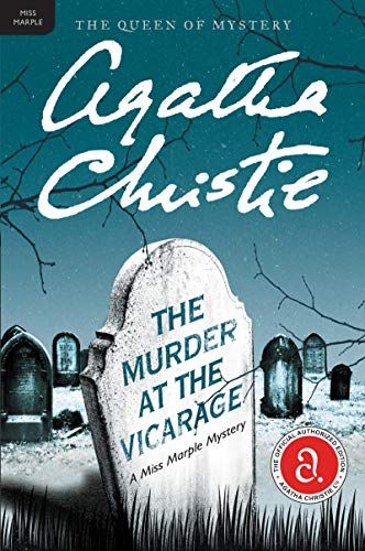 cover image of the murder at the vicarage by agatha christie
