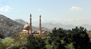 Public domain photo of a mosque in Kabul, Afghanistan