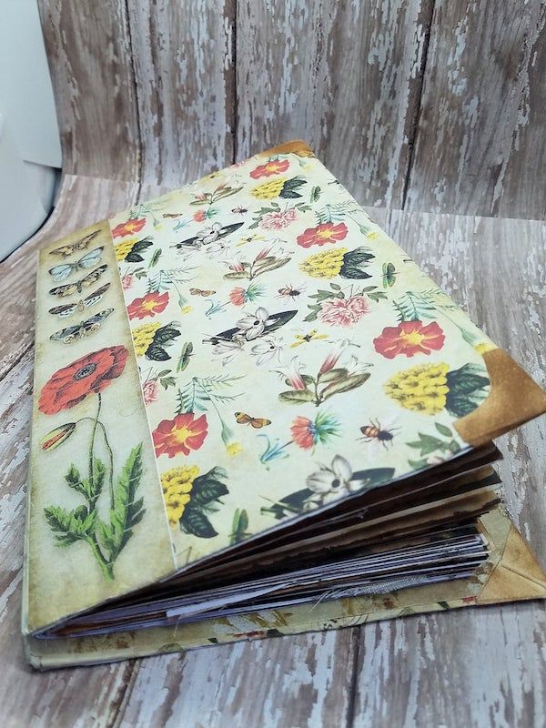 Botanical junk journal from Etsy.