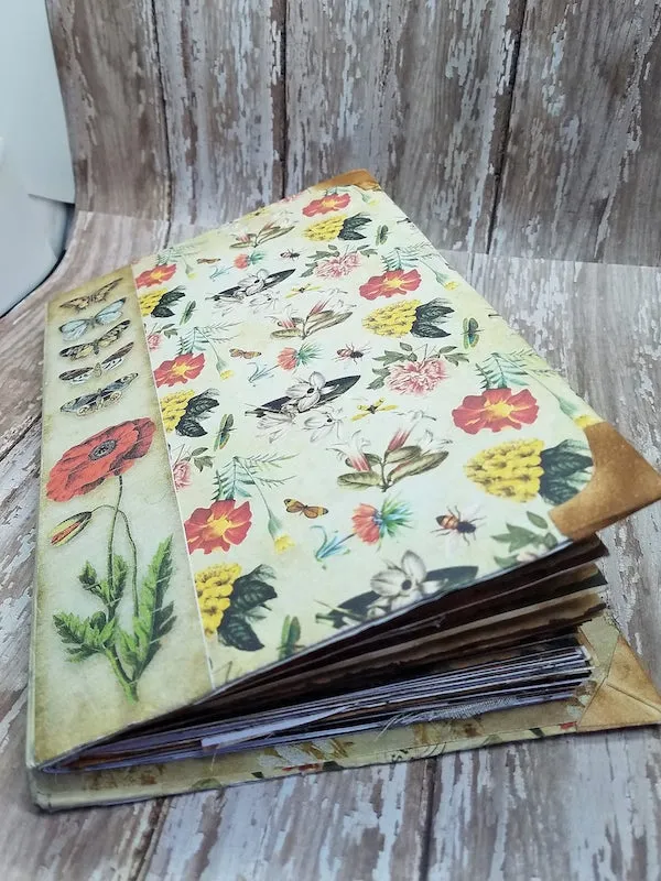 Botanical junk journal from Etsy.