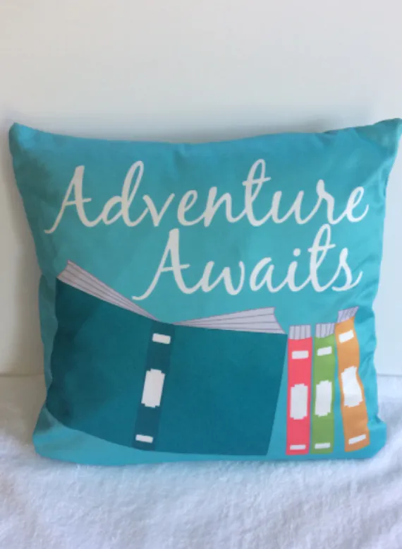 bookish throw pillow image