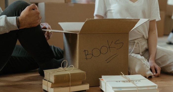 couple unboxing books