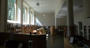 Image of the inside of a library