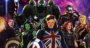 still frame from animated Marvel series 'What If...?"