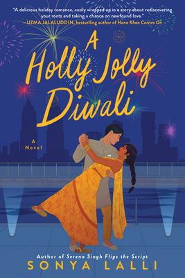 A Holly Jolly Diwali by Sonya Lalli book cover diverse holiday romance