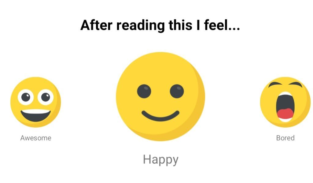 The Basmo feelings tracker lets you choose between awesome, happy, bored, confused, or sad.