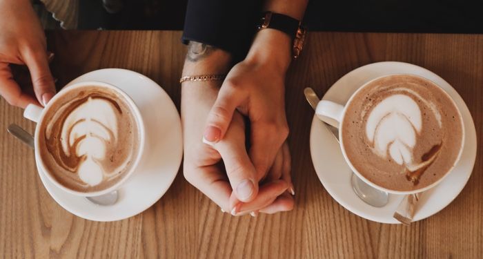 Cutie Cup Cute Coffee Dates Pink and Brown Coffee Cup Delicious