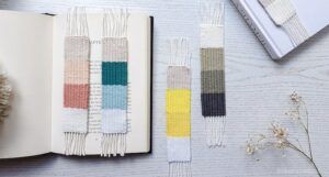 handmade woven bookmarks