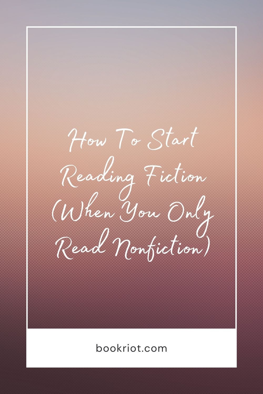 pinterest interest for how to read fiction