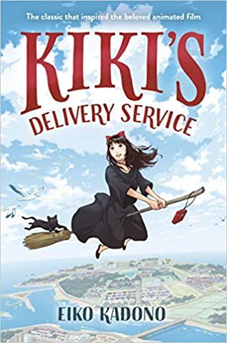 Kikis Delivery Service book cover image with animal companion Jiji