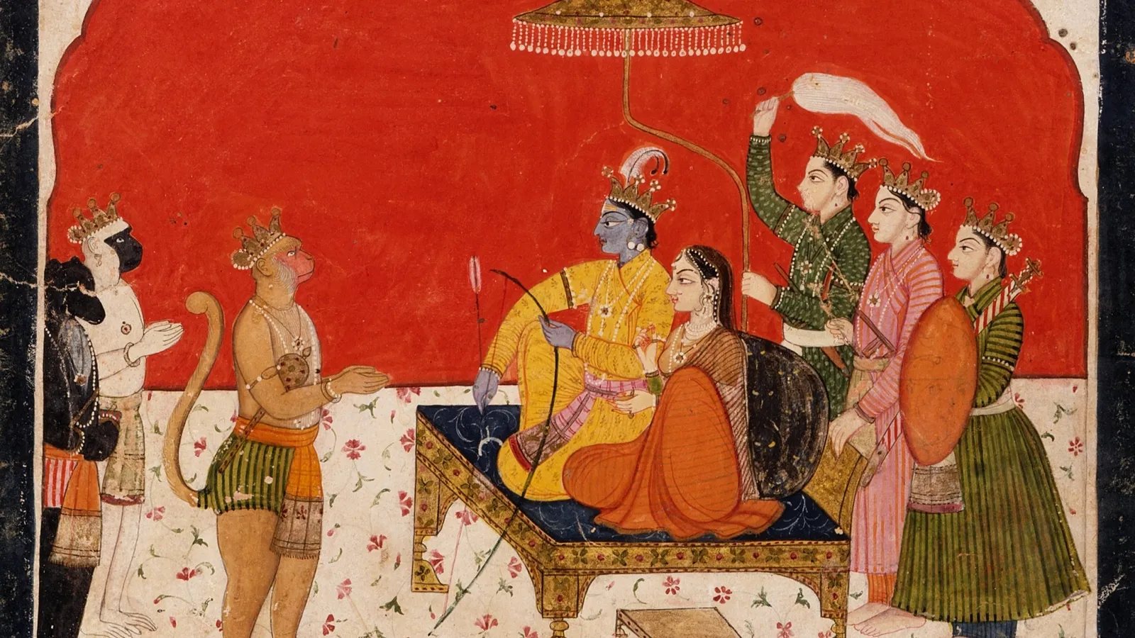 Rama's Court, Folio from a Ramayana