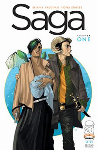 Couverture du livre Saga de Brian K. Vaughan et Fiona Staples