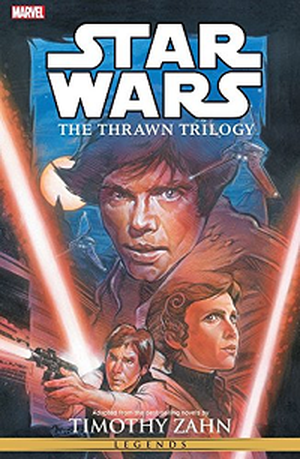 The Thrawn Trilogy by Timothy Zahn book cover