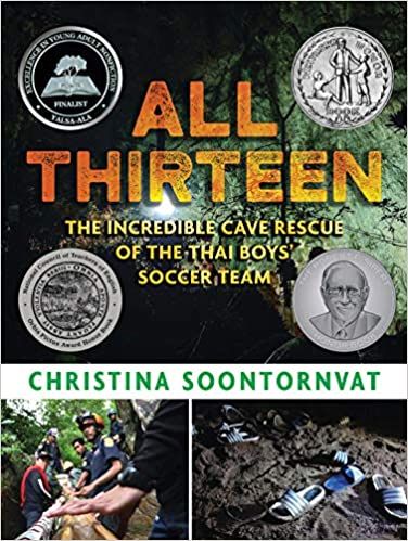 couverture de All Thirteen - The Incredible Cave Rescue of the Thai Boys' Soccer Team par Christina Soonornvat 