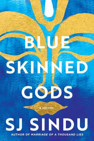the cover of Blue-Skinned Gods