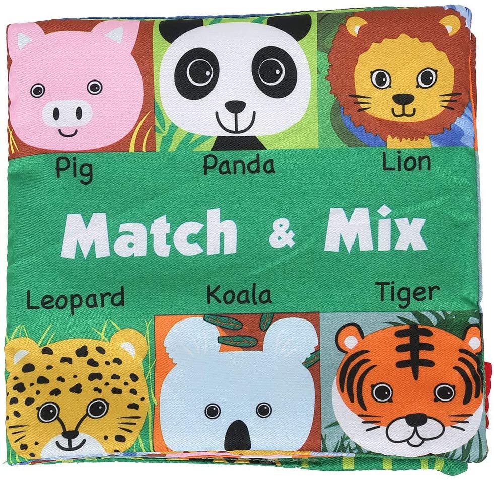 Couverture de livre en tissu Match and Mix Animal Faces