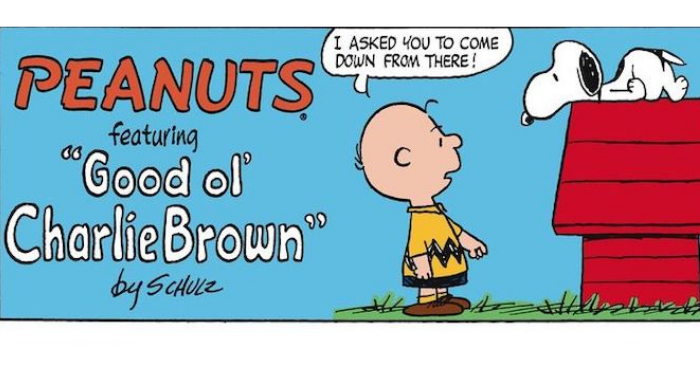 peanuts christmas comic strip