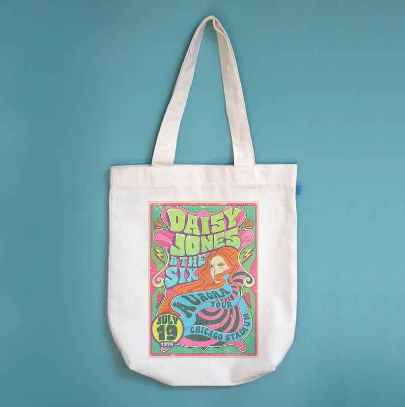 Daisy Jones and the Six Retro Poster Tote Bag