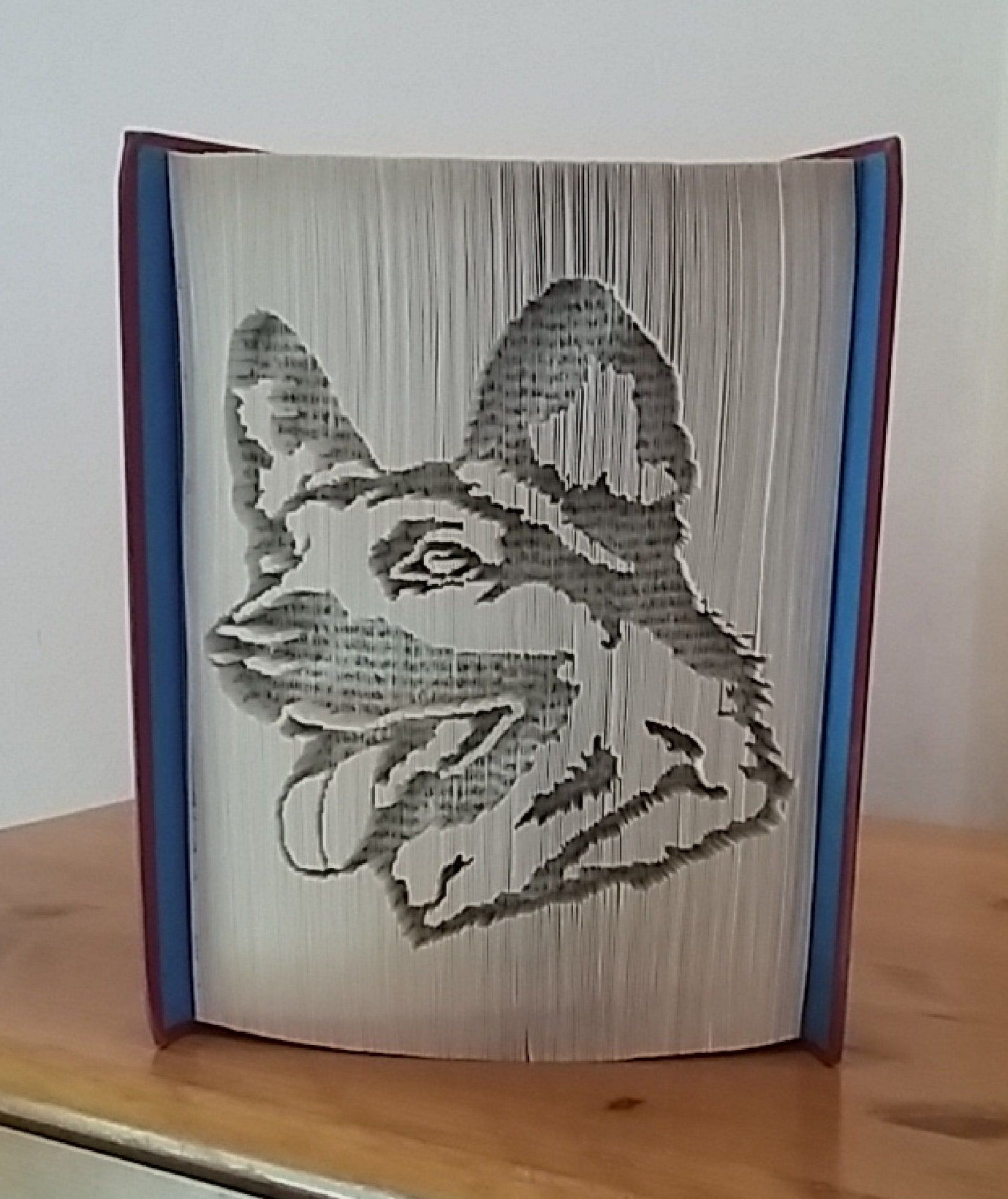 dog book folding patern