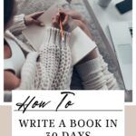 pintrest image for how to write a book in 30 days