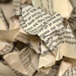 Image of crumpled book pages