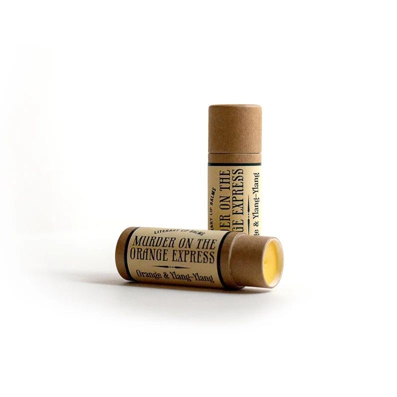 Murder on the Orange Express Lip Balm in Zero Waste Tube 