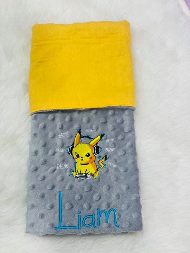Pew Pew Pikachu Snuggle Blanket