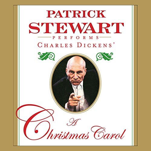 Audiobook cover of A Christmas Carol narrated by Sir Patrick Stewart