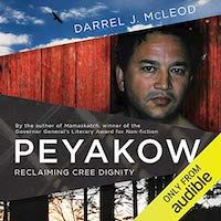 A graphic from the cover of Peyakow: Reclaiming Cree Dignity by Darrel J. McLeod