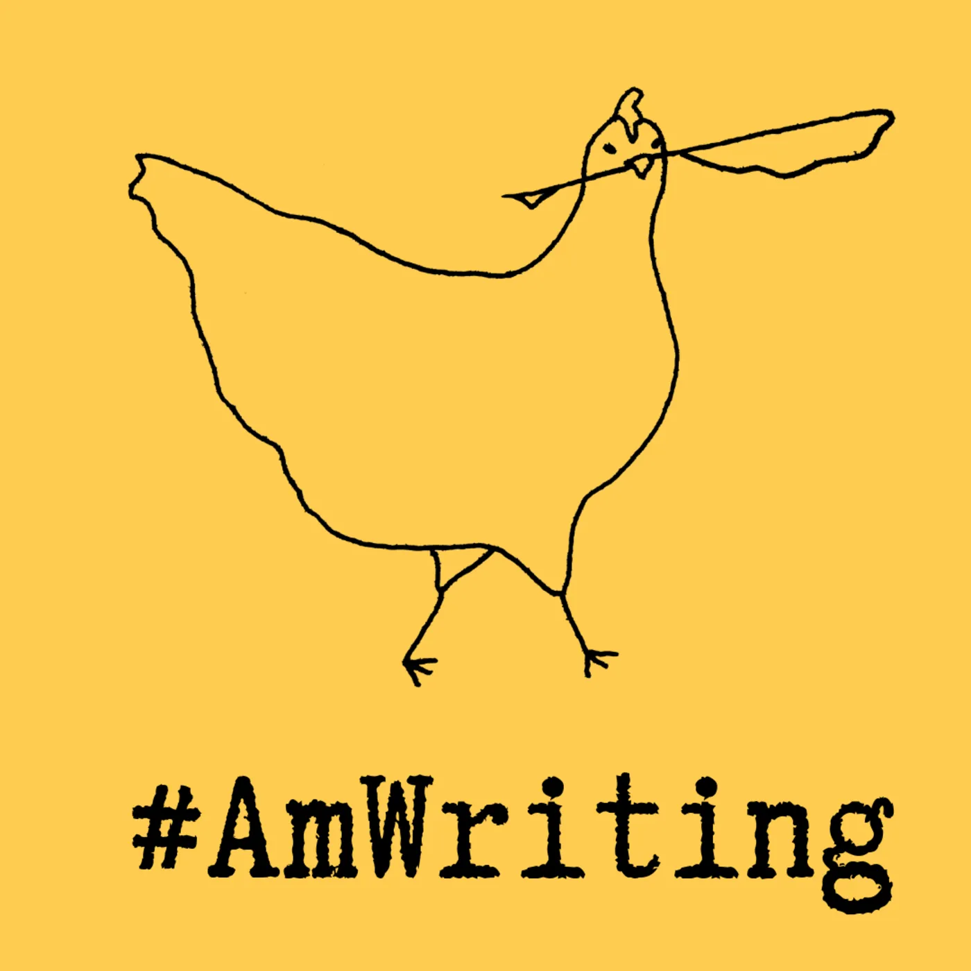 Logo for #AmWriting Podcast