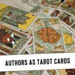 pinterest image for authors as tarot cards