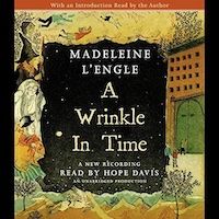 A graphic of the cover of A Wrinkle in Time by Madeleine L'Engle