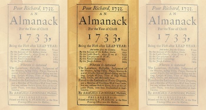 cover for poor richard's almanac