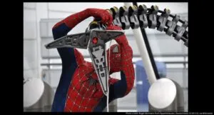 Spider-Man fighting Doctor Octopus