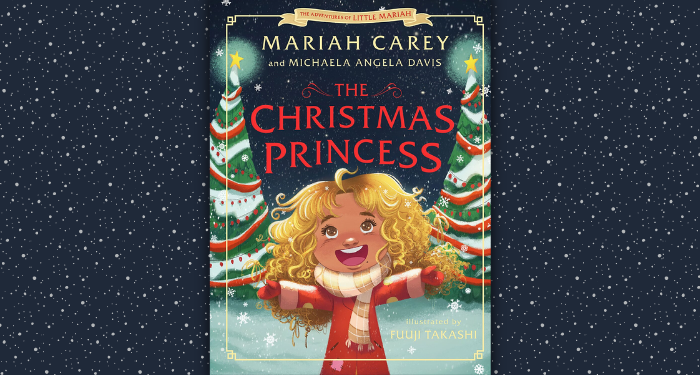 the cover of The Christmas Princess against a snowy background