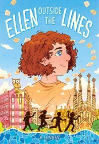 Book cover of Ellen Outside the Lines by A.J. Sass