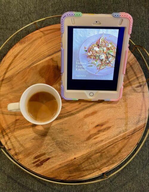 Featuring tea and ebook for The Indian Family Kitchen